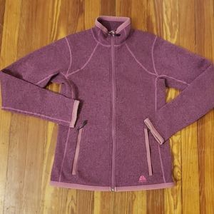 Nike ACG Pink Womens Full Zip Sweater Size Extra S